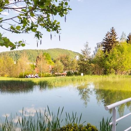 Alure Residences 2 & 24H Self Check-In, Parking In The Garage In The Apartment Building Included, New Building, Terrace, Green Location With A Forest Park With A Lake, Children'S Playground 반스카비스트리카 외부 사진